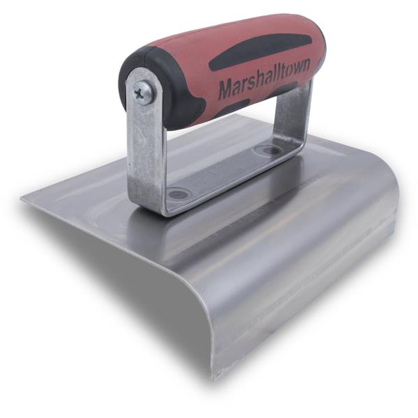 Marshalltown 14268 6 X 4 Stainless Steel Curb Tool-3-4" Radius-DuraSoft Handle