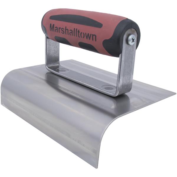 Marshalltown 14268 6 X 4 Stainless Steel Curb Tool-3-4" Radius-DuraSoft Handle