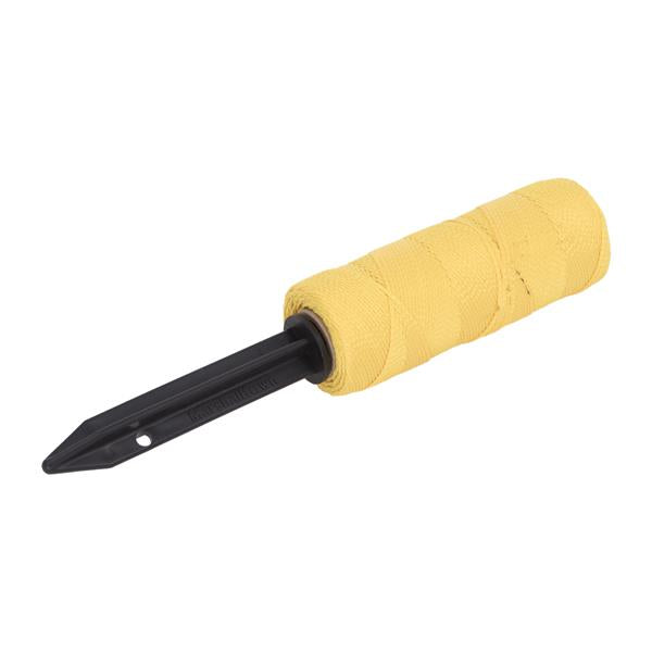 Marshalltown 16060 Refillable Stake Line Winder with 500' #18 Fl Yellow Braided Line