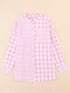 Versatile Pink Plaid Shirt