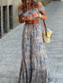Relaxed Fit Off-Shoulder Floral Jumpsuit