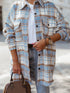 Women's Plaid Shirt Jacket