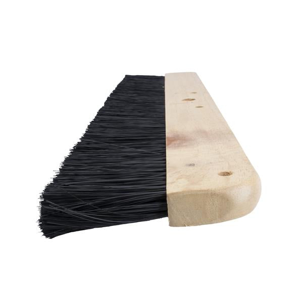 Marshalltown 16600 18" Black Poly Finishing Broom-Wood Block