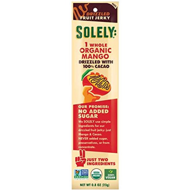 Mango Solely Fruit Jrky rico en fibra (paquete de 12,8 oz)