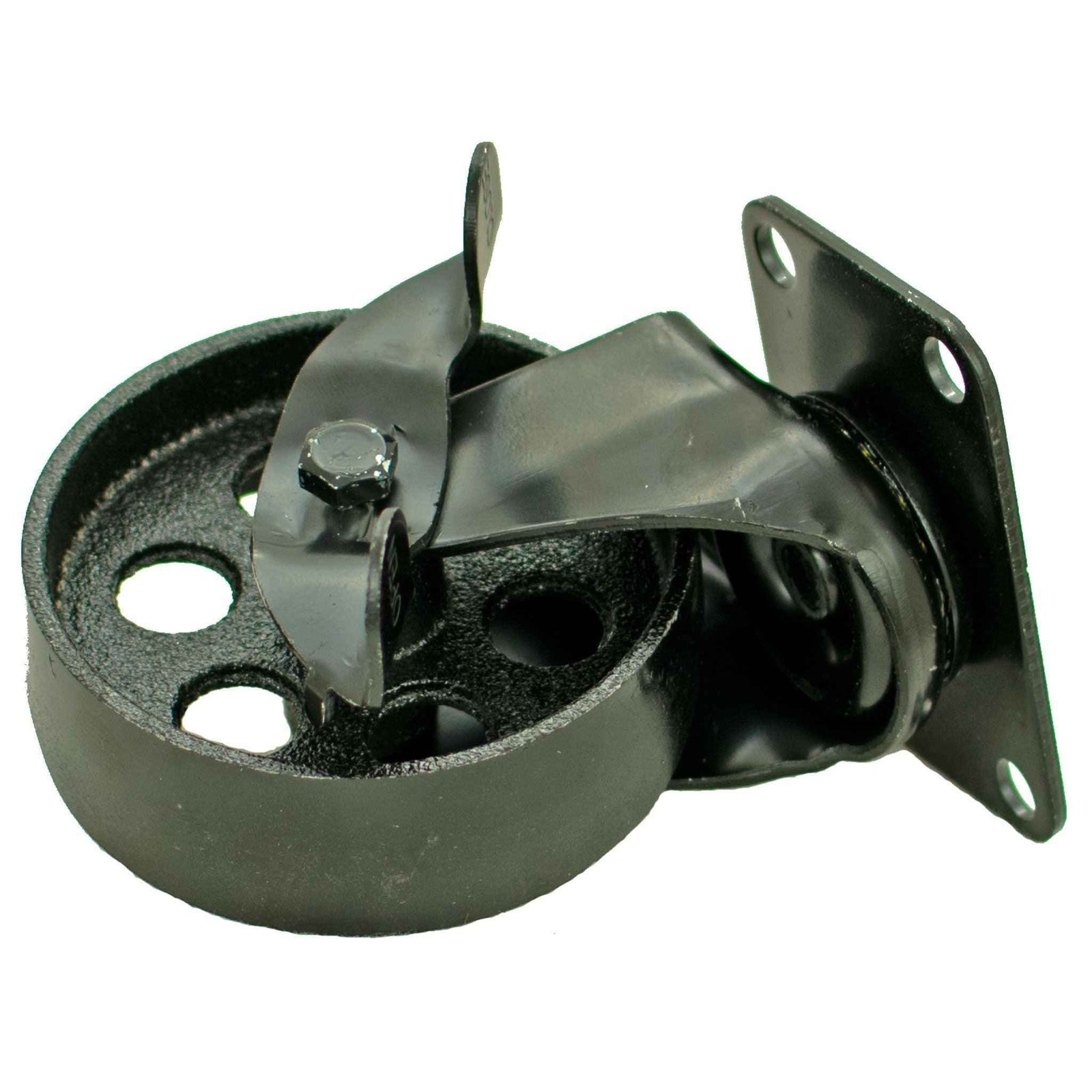 Ruedas negras de 5 pulgadas - giratorias con frenos