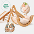 5 in 1 Montessori Climbing Set: Triangle Ladder + Arch/Rocker + Slide Board/Ramp + Netting rope + Cushion