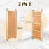 5 in 1 Montessori Climbing Set: Triangle Ladder + Climbing Arch + Slide Board + Climbing Net + Art Addition