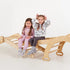 5 in 1 Montessori Climbing Set: Triangle Ladder + Climbing Arch + Slide Board + Climbing Net + Art Addition