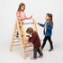 5 in 1 Montessori Climbing Set: Triangle Ladder + Climbing Arch + Slide Board + Climbing Net + Art Addition