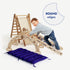 Apollo 5 in 1 Climbing Set:  Pikler Triangle, Net, Arch, Slide Board, and Cushion for Little Astronauts
