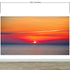 Adhesivo para pared con puesta de sol sobre la playa y cielo rojo n.° 6005