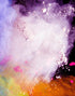 Adhesivo para mural de pared Explosión de color en polvo Abstracto n.° 6006