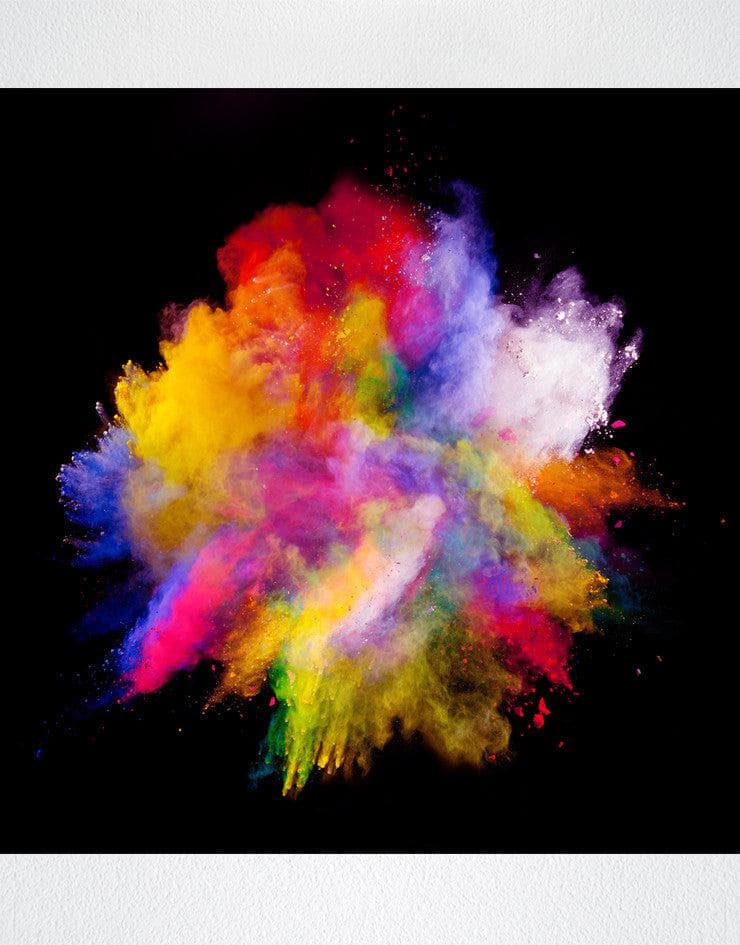 Adhesivo para mural de pared Explosión de color en polvo Abstracto n.° 6006