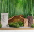Mural de pared del bosque de bambú japonés Arashiyama Woods n.° 6043