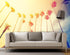 Mural de pared con palmeras al atardecer en California de estilo retro n.° 6050