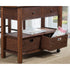 Carrito de cocina Caldwell, capuchino antiguo