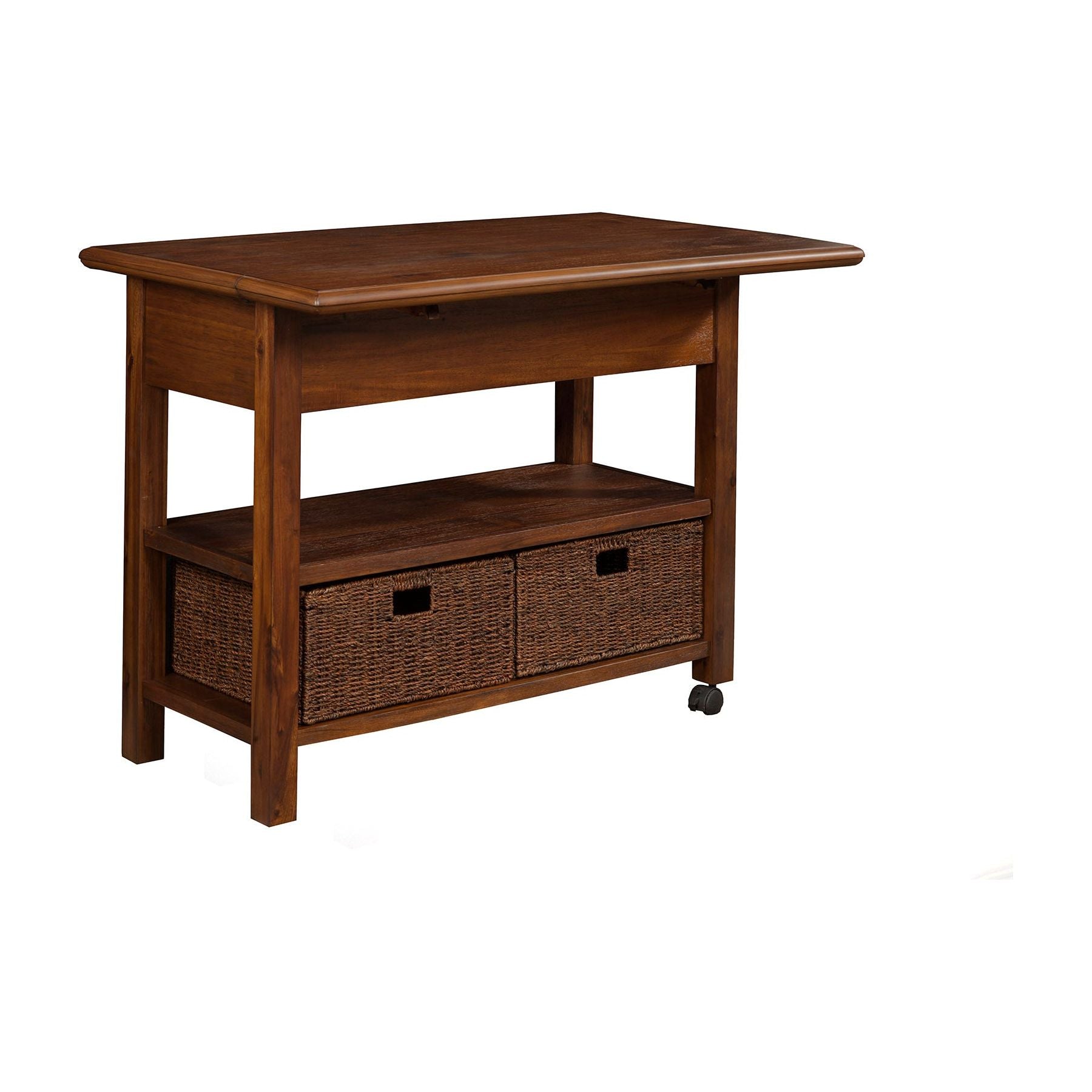 Carrito de cocina Caldwell, capuchino antiguo