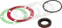 Set of gaskets and seals on a white background