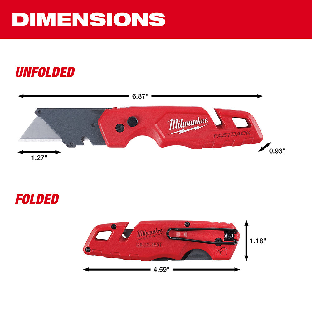 Navaja multiusos plegable Milwaukee 48-22-1501 FASTBACK™