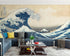 Mural de pared La gran ola de Kanagawa de Katsushika Hokusai. #6121