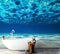Fondo de pantalla submarino. Mural de pared con vista a una playa tropical n.° 6124