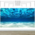 Fondo de pantalla submarino. Mural de pared con vista a una playa tropical n.° 6124