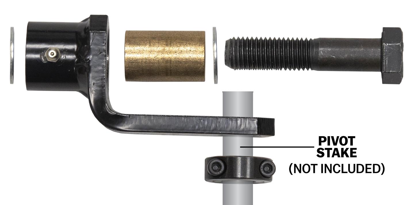 Spin Screed Concrete Finisher Circular Pour Pivot Point Adapter