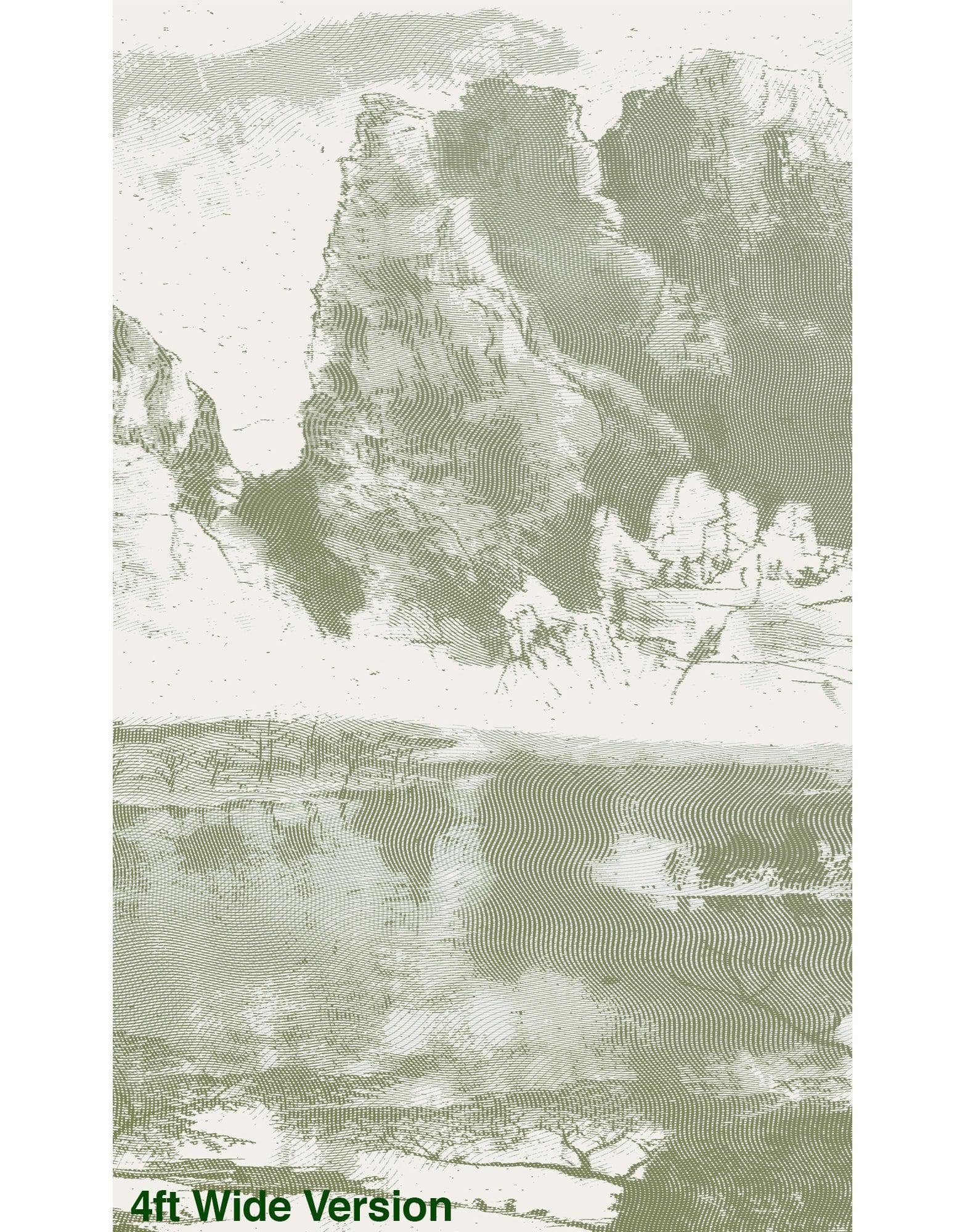Shan Shui Traditional Chinese Mountain Landscape Scenery Painting Wall Mural. #6178