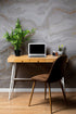 White Marble Stone Granite Slate Peel and Stick Wallpaper | Removable Wall Mural #6180