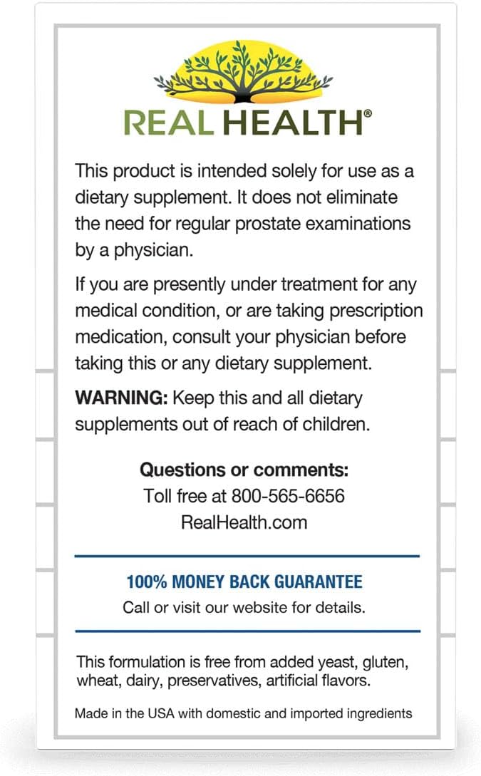 Real Health Prostate Complete (30 cápsulas blandas) | Favorece la función de la próstata.