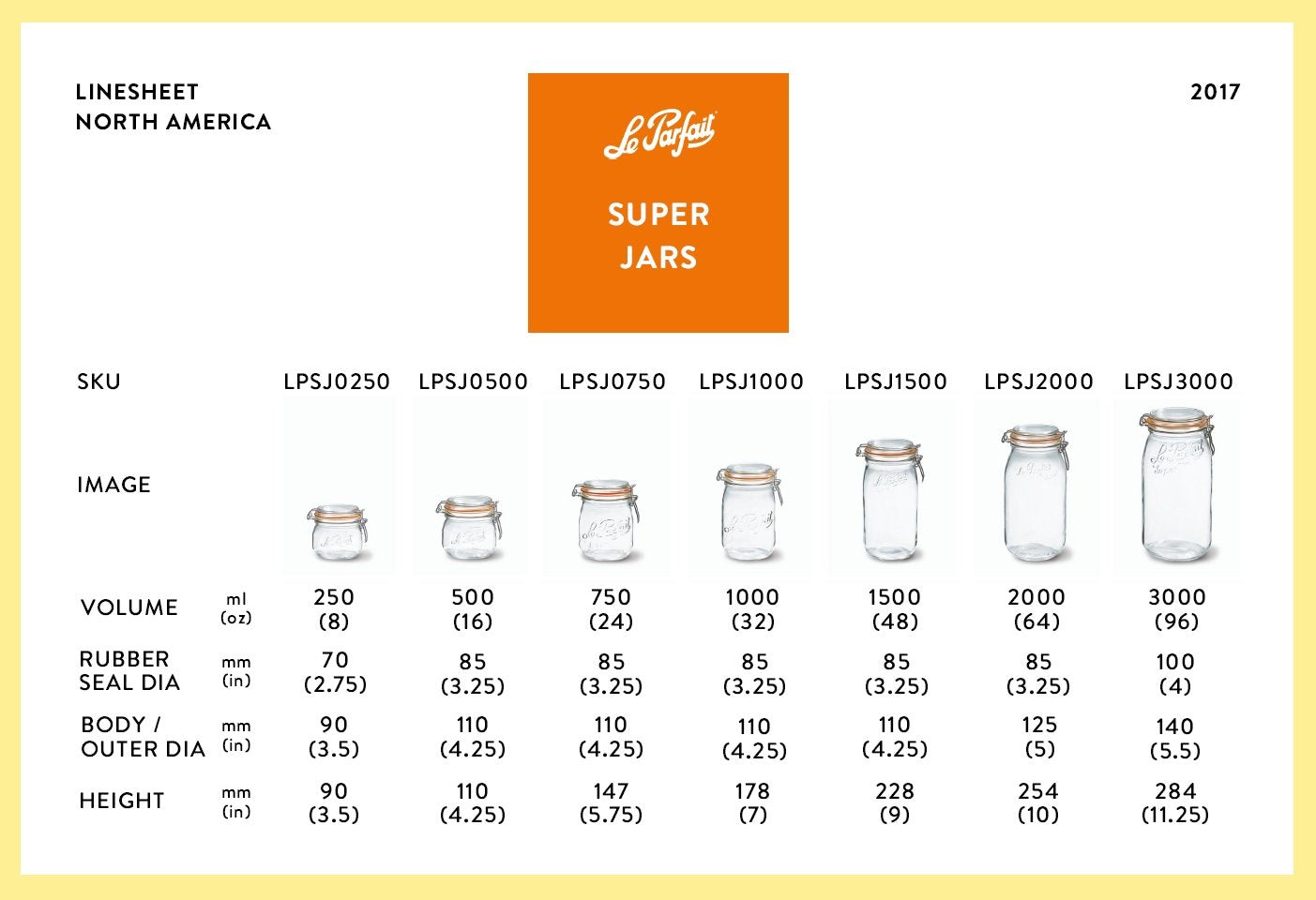 Le Parfait Super Jars - Food Storage Containers