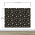 Astronomy Pattern Peel and Stick Wallpaper. Stars, Sun, Moon and Cloud. Removable Wall Mural #6208