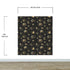 Astronomy Pattern Peel and Stick Wallpaper. Stars, Sun, Moon and Cloud. Removable Wall Mural #6208