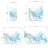 Abstract Ink Pattern Peel and Stick Wallpaper. Removable Wall Mural. (Blue, Green, Purple) #6212