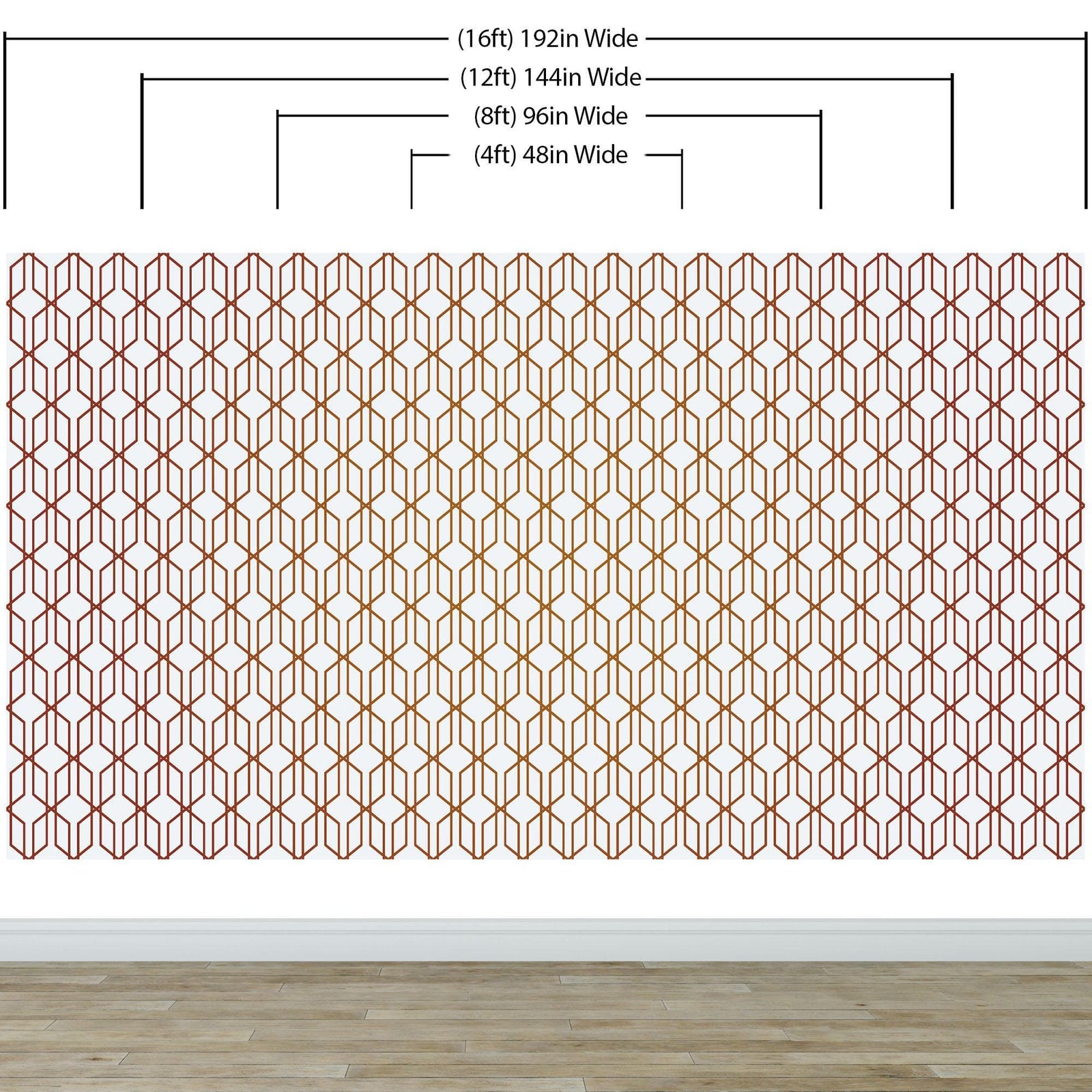 Papel tapiz autoadhesivo con líneas de bronce hexagonales en 3D y formas geométricas modernas | Mural de pared extraíble n.° 6213