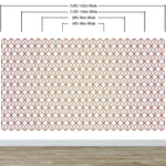 Papel tapiz autoadhesivo con líneas de bronce hexagonales en 3D y formas geométricas modernas | Mural de pared extraíble n.° 6213