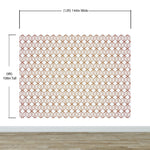 Papel tapiz autoadhesivo con líneas de bronce hexagonales en 3D y formas geométricas modernas | Mural de pared extraíble n.° 6213