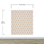 Papel tapiz autoadhesivo con líneas de bronce hexagonales en 3D y formas geométricas modernas | Mural de pared extraíble n.° 6213