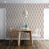 Papel tapiz autoadhesivo con líneas de bronce hexagonales en 3D y formas geométricas modernas | Mural de pared extraíble n.° 6213