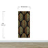 Gold Leave Autumn Pattern Peel and Stick Wallpaper | Removable Wall Mural #6217