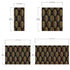 Gold Leave Autumn Pattern Peel and Stick Wallpaper | Removable Wall Mural #6217