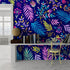 Bright Colorful Fern Arrangement Mural. #6223