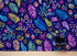 Bright Colorful Fern Arrangement Mural. #6223