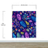 Bright Colorful Fern Arrangement Mural. #6223