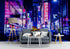 Tokyo Japan Retro 80's Synth Wave Pop Style CyberPunk Wall Mural. #6248