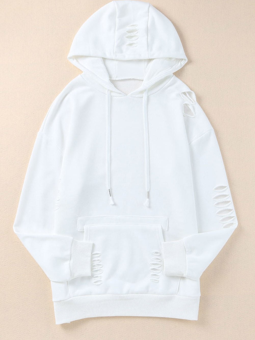 Versatile Distressed Hoodie