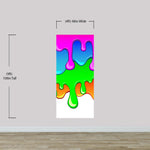 Mural de pared con salpicaduras de tinta y colores brillantes. #6285