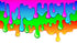 Mural de pared con salpicaduras de tinta y colores brillantes. #6285
