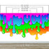 Mural de pared con salpicaduras de tinta y colores brillantes. #6285