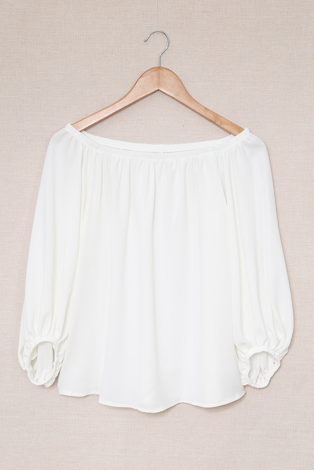 All-Occasion White Off-Shoulder Top